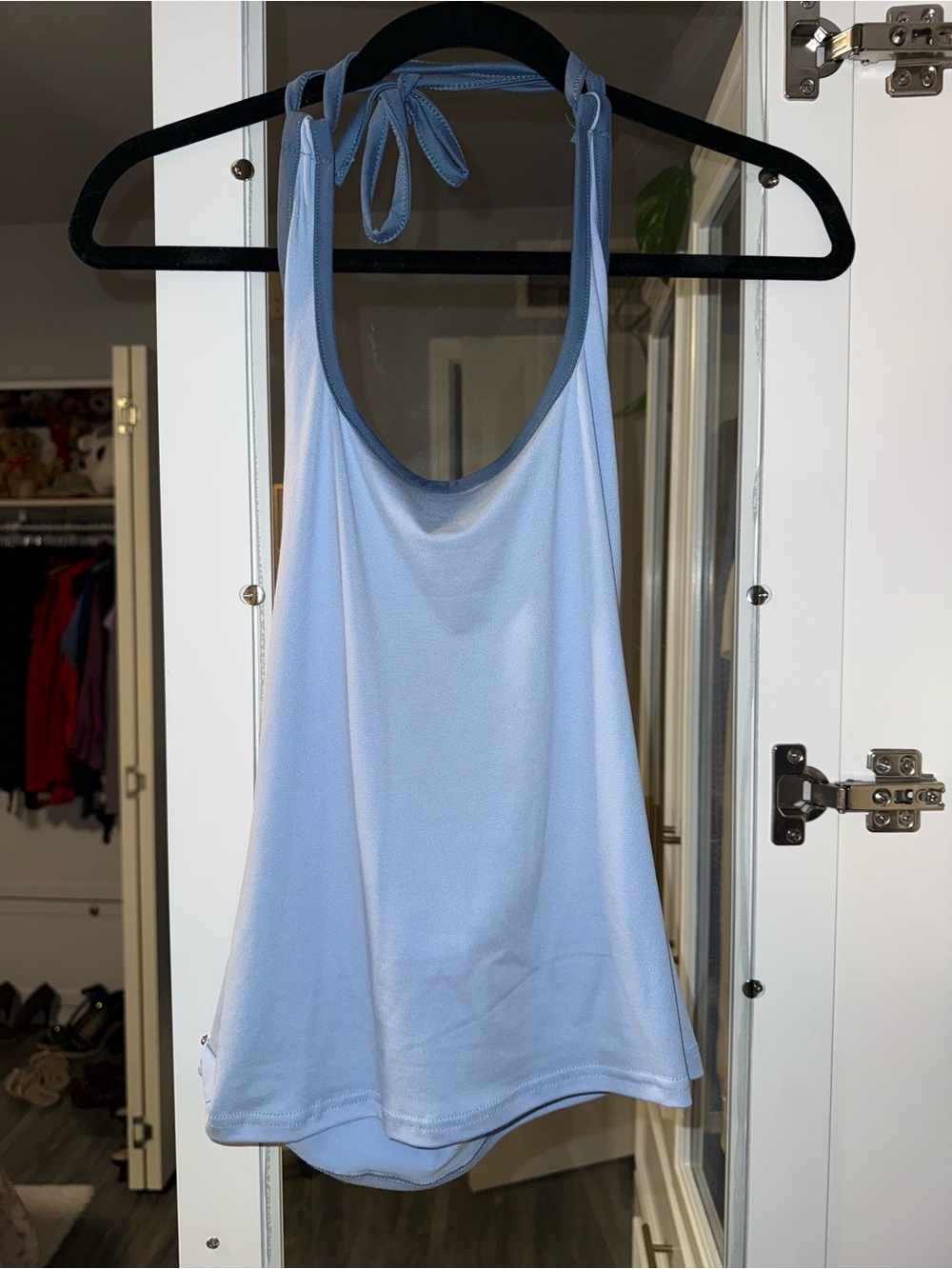 Women’s Light Blue Halter Tank Top